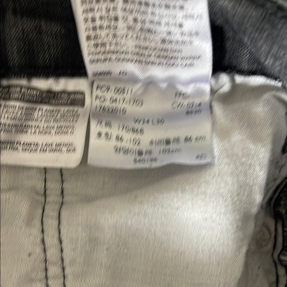 Levis 511 Slim Fit Jeans Size 34x30 In Faded Black - Picture 8 of 11